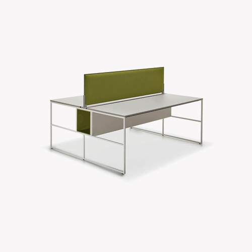 Desk Stand with Screen Gray