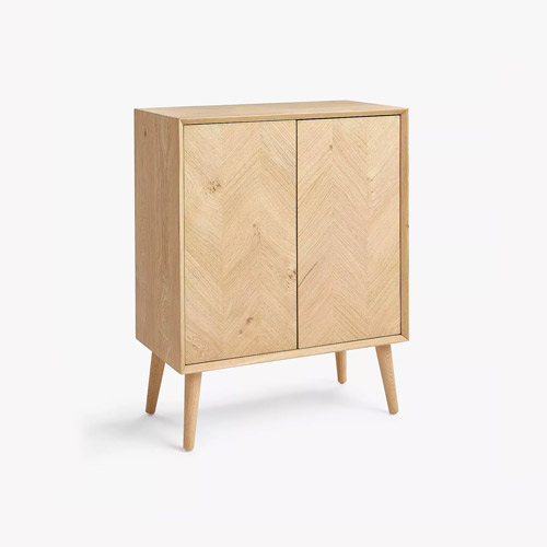 [E-COM11] Cabinet with Doors Light Wood